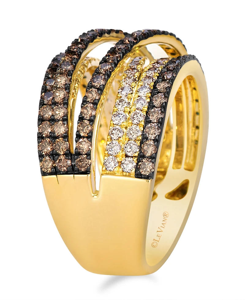 Le Vian Nude Diamond (0.71 ct. t.w.) & Chocolate Diamond (1.24 ct. t.w.) Ring in 14k Honey Gold