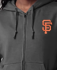 Champion Women's San Francisco Giants Powerblend Full-Zip Hooded Fleece Hoodie