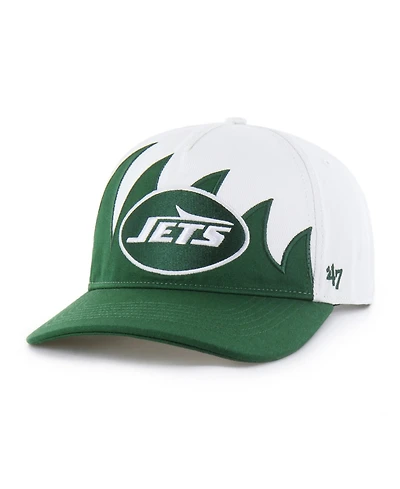 '47 Brand Men's White New York Jets Jagged Hitch Adjustable Hat