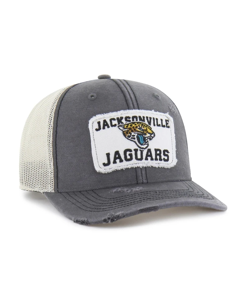 '47 Brand Men's Charcoal Jacksonville Jaguars Egremont Well-Worn Adjustable Trucker Hat