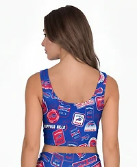 Concepts Sport Women's Buffalo Bills Grady Allover Print Wireless Unlined Full-Coverage Bralette