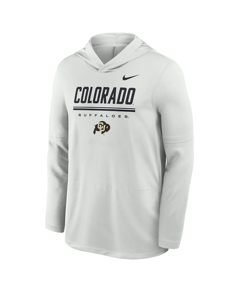 Nike Men's Colorado Buffaloes 2026 Sideline Dri-fit Hooded Long-Sleeve Top