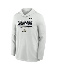 Nike Men's Colorado Buffaloes 2026 Sideline Dri-fit Hooded Long-Sleeve Top