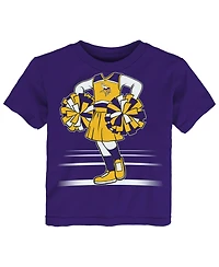 Outerstuff Toddler Girls' 2T-5T Game Fit Minnesota Vikings Crewneck Short-Sleeve T-Shirt