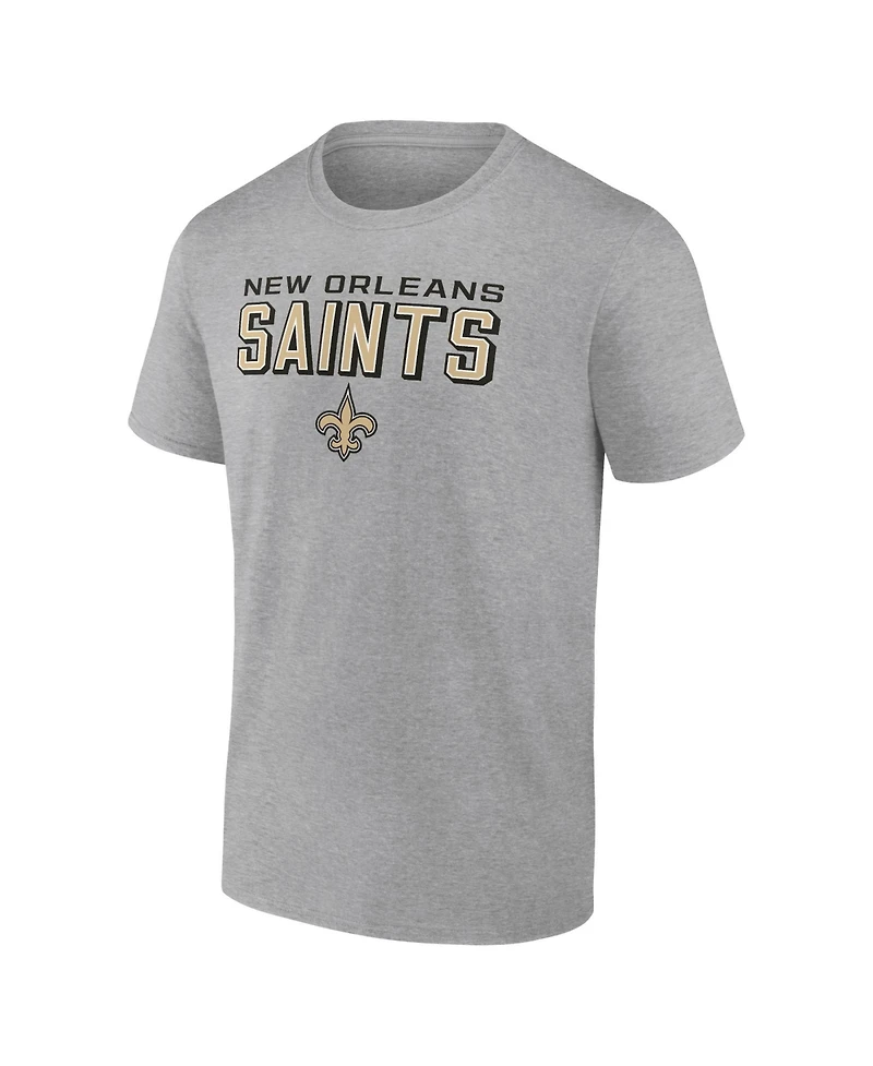 Fanatics Mto Label Men's Heather Gray New Orleans Saints Swagger T-Shirt