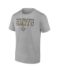 Fanatics Mto Label Men's Heather Gray New Orleans Saints Swagger T-Shirt