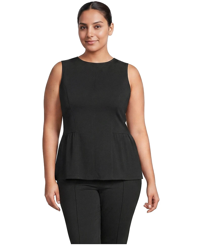 Lands' End Plus Sleeveless Peplum Top