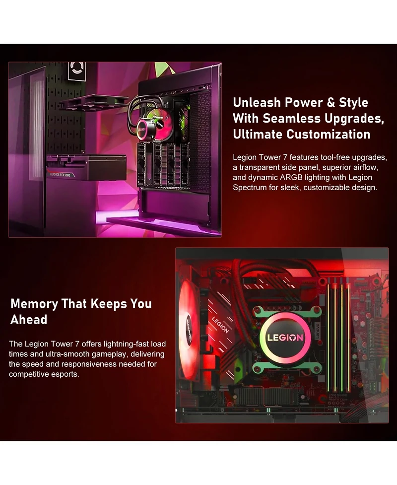 Lenovo Legion Rtx 5080 Gaming Liquid-Cooled Desktop