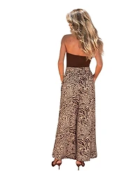 Cupshe Women's Big Plans Animal Print Wide-Leg Jumpsuit