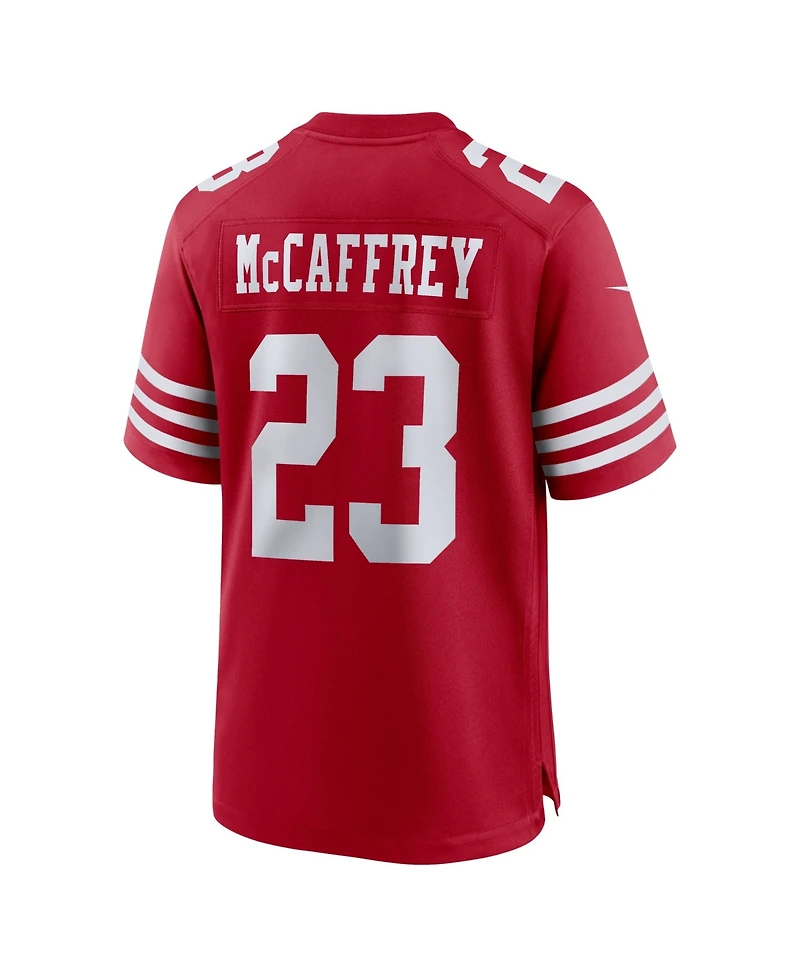 Men's Nike Christian McCaffrey Scarlet San Francisco 49ers Game Player Jersey