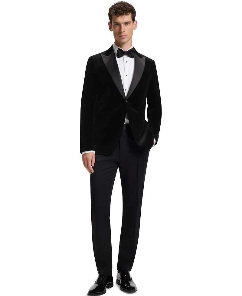Boss by Hugo Men's Cotton Velvet Slim-Fit Tuxedo Jacket