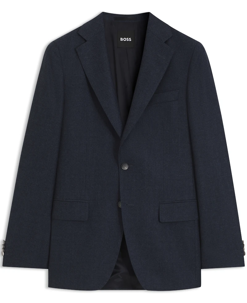 Boss by Hugo Men's Wool Patterned Slim-Fit Blazer