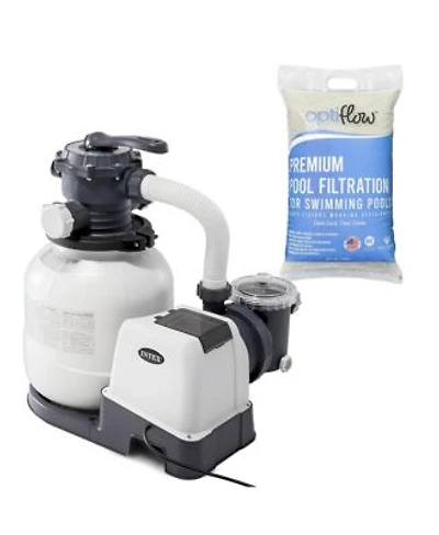 Intex Krystal Clear 2100gph Sand Filter Pump Optiflow Premium Pool Filter Sand
