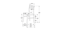 Flynama 3-Piece Round Drop Leaf Dining Set, Plywood Table and 2 Taupe Ladder Back Chairs