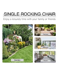 Slickblue Outdoor Patio Rocking Chairs with Comfortable Seating