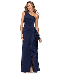 Xscape Women's One-Shoulder Sequined Gown