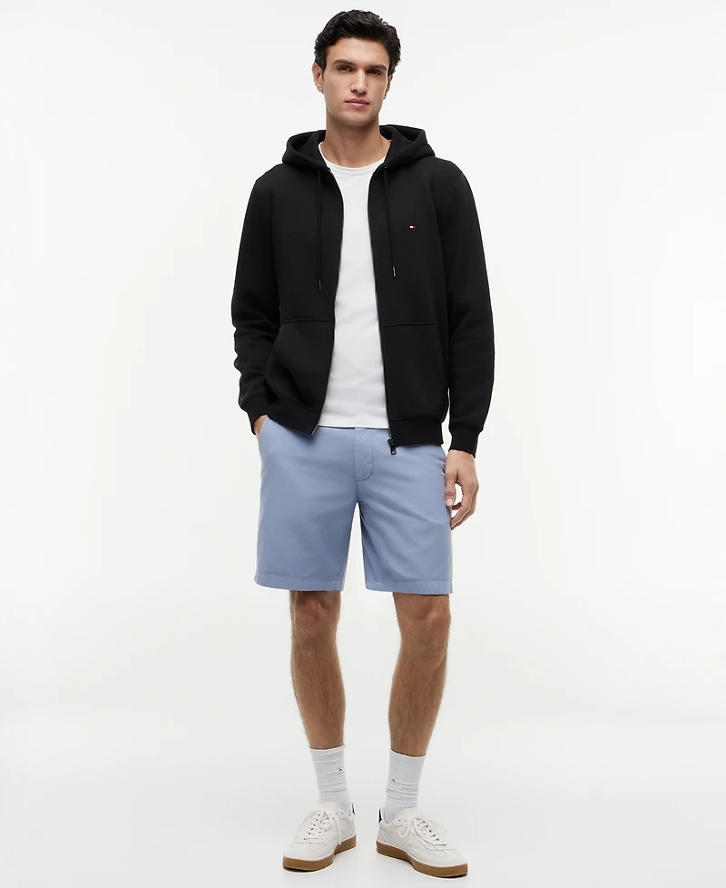Tommy Hilfiger Men's Long Sleeve Zip-Front Flag Logo Hoodie