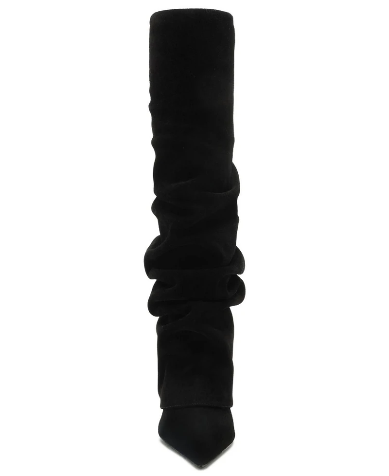 Schutz Women's Mikki Up Cloak Heeled Dress Boots