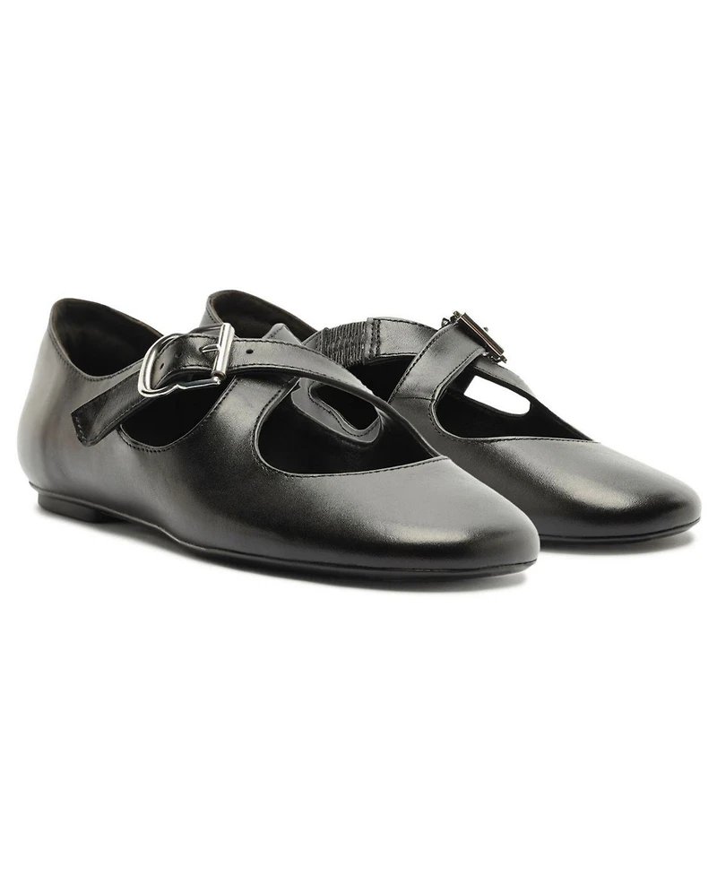 Schutz Women's Molly Criss-Cross Round Toe Flats