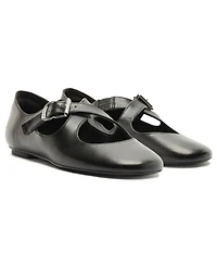 Schutz Women's Molly Criss-Cross Round Toe Flats