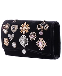 Nina Embellished Small Flap Clutch Handbag