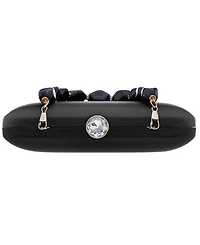 Nina Kaela Beaded Strap Minaudiere Small Clutch Handbag