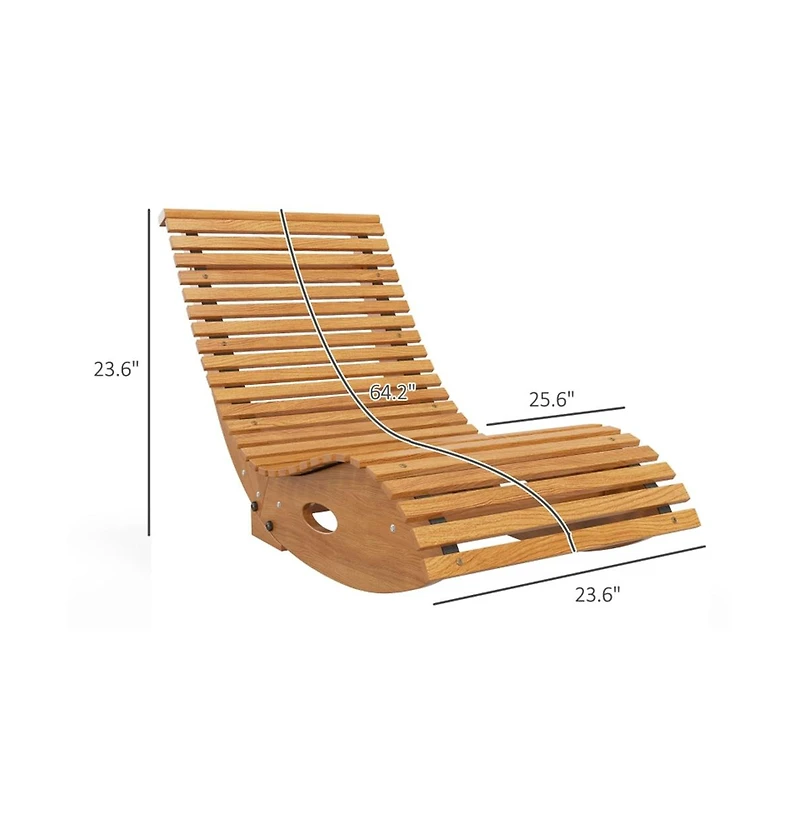 Slickblue Patio Rocking Chair for Outdoor Relaxation and Seating