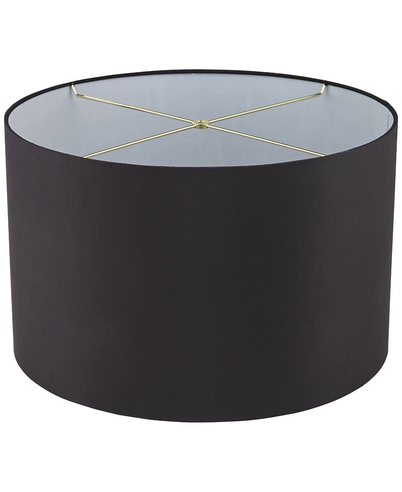 Springcrest Set of 2 Hardback Drum Lamp Shades Large 19" Top x 19" Bottom x 12" High Spider Replacement Harp Finial Fitting