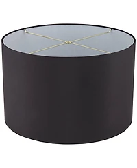 Springcrest Set of 2 Hardback Drum Lamp Shades Large 19" Top x 19" Bottom x 12" High Spider Replacement Harp Finial Fitting
