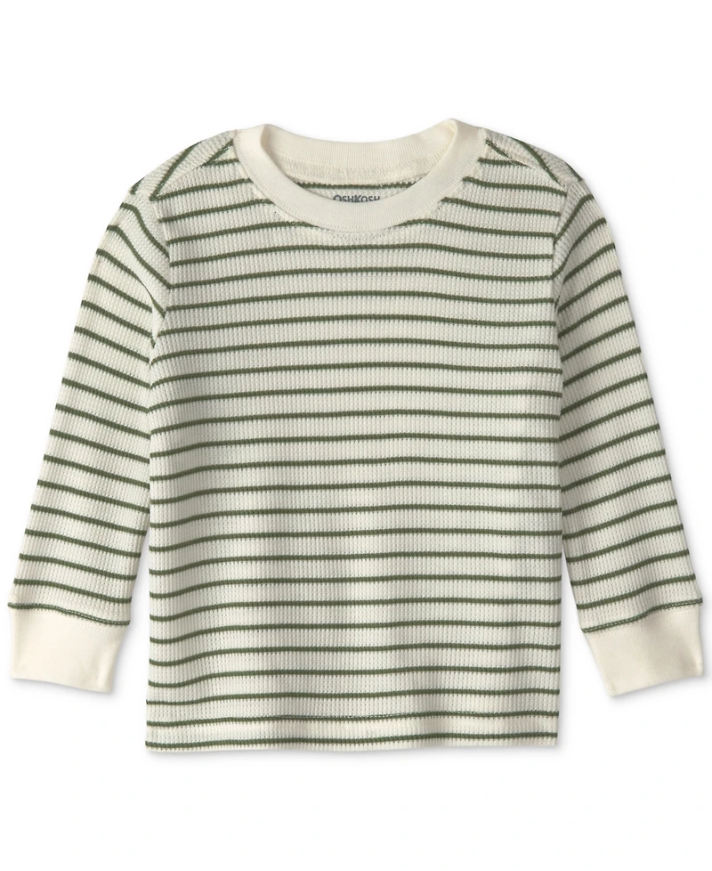 Osh Kosh Baby Boys' Striped Long-Sleeve Corduroy Top and Overall Set