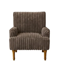 Slickblue Modern Armchair with Solid Wood Legs and Soft Upholstered Seat