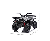 Yobtop 24V Dual Motor Off-Road Ride-On Atv, Ages 3-5