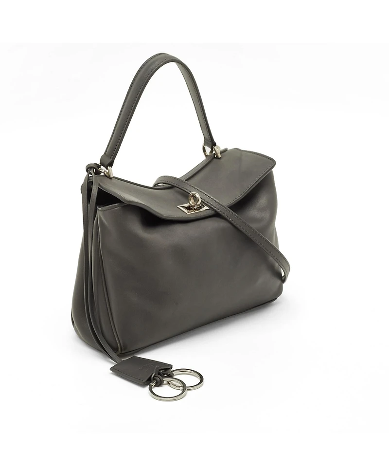 Pre-Owned Balenciaga Rodeo Mini Leather Top Handle Satchel Bag