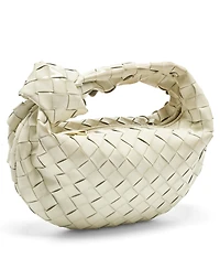 Pre-Owned Bottega Veneta Women's Mini Jodie Intrecciato Patent Leather Hobo Bag