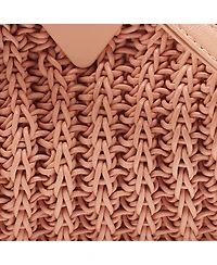 Pre-Owned Bottega Veneta Women's Small Point Woven Leather Top Handle Bag