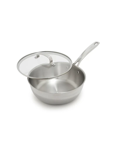 GreenPan Bobby Flay Stainless Steel 3.57 qt. Chef's Pan with Lid