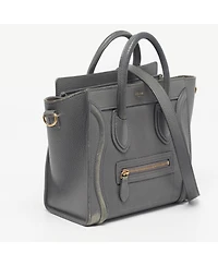 Pre-Owned Celine Women's Nano Luggage Grained Leather Tote