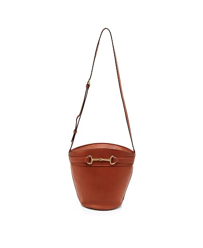 Pre-Owned Celine Women's Crecy Horsebit Leather Bucket Bag