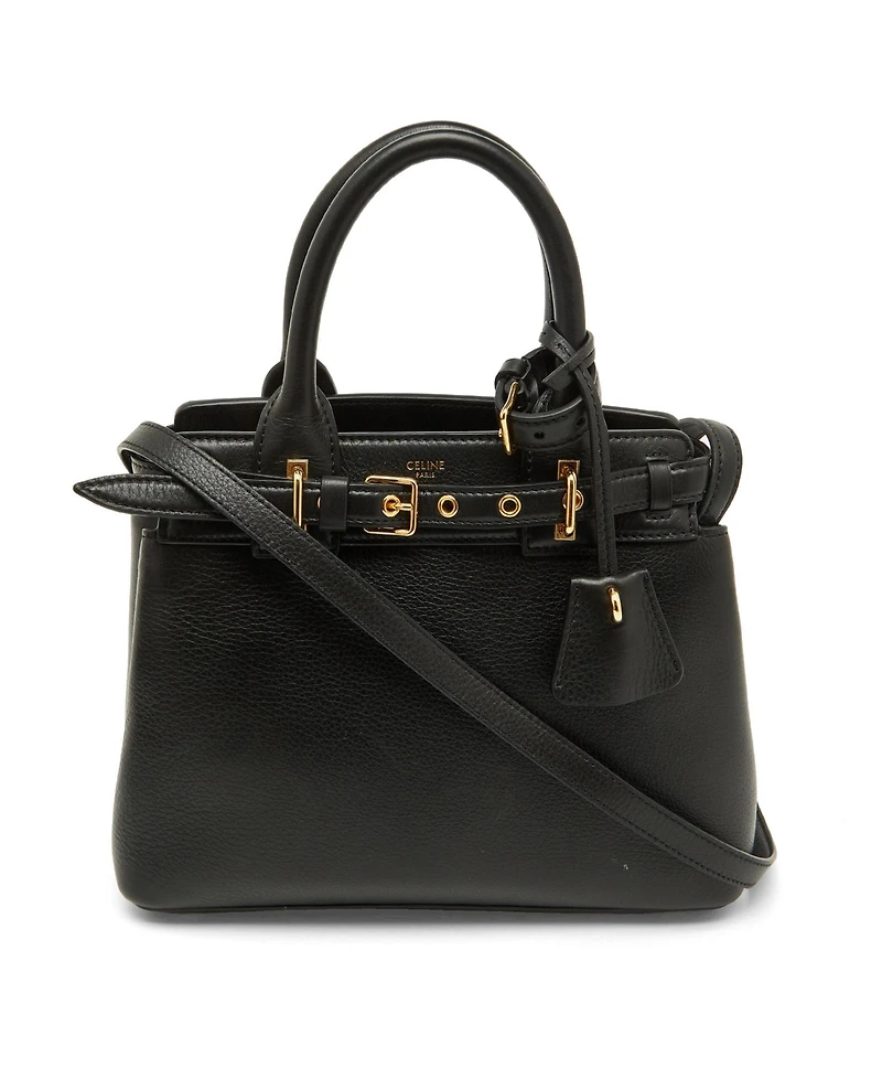 Pre-Owned Celine Women's Teen Conti Satchel in Grained Leather