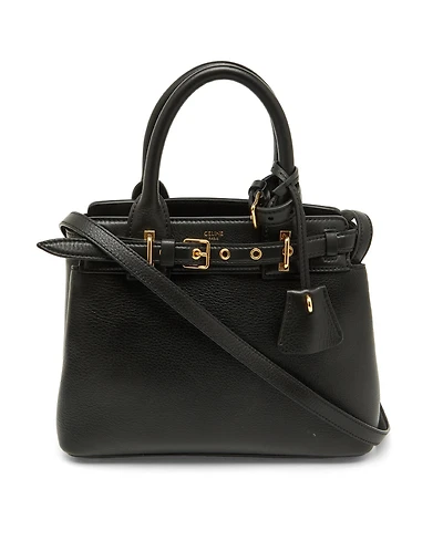Pre-Owned Celine Women's Teen Conti Satchel in Grained Leather