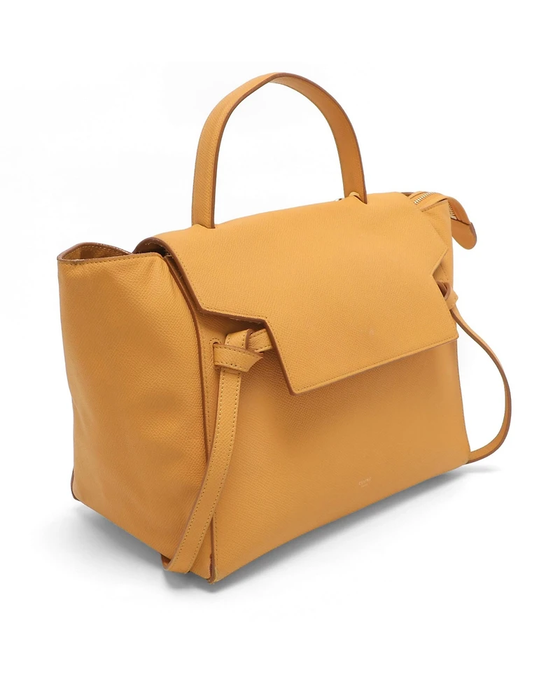Pre-Owned Celine Women's Belt Bag Leather Top Handle Satchel
