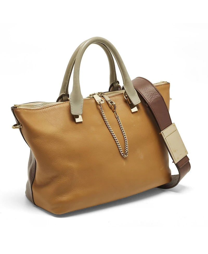 Pre-Owned Chloe Women's Baylee Medium Tricolor Leather Tote