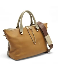 Pre-Owned Chloe Women's Baylee Medium Tricolor Leather Tote