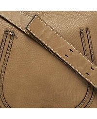 Pre-Owned Chloe Women's Marcie Grained Leather Saddle Crossbody Bag