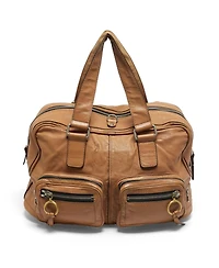 Pre-Owned Chloe Women's Leather Double Pocket Satchel Bag