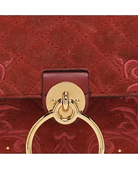 Pre-Owned Chloe Women's Tess Embroidered Suede and Leather Small Shoulder Bag