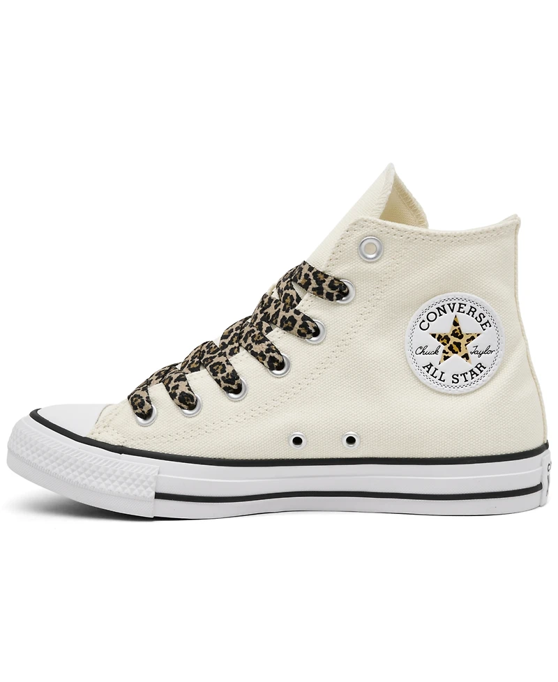 Converse Women's Chuck Taylor All Star Leopard Laces High Top Sneakers from Finish Line