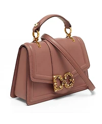 Pre-Owned Dolce & Gabbana Dolce Women's Dg Amore Leather Top Handle Satchel