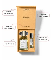 LoveryPlus Classic Rouge Perfume Set - 3.4fl oz Womens Fragrance Gift Set with Mini Perfume Travel Spray
