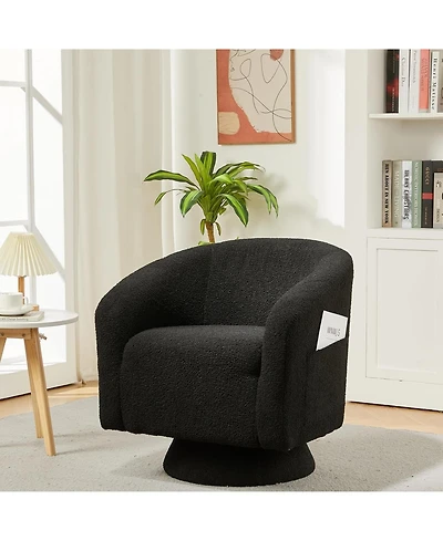 gaomon Boucle Upholstered Swivel Accent Chair, Sofa Armchair with 360 Degree for Living Room Bedroom Reading